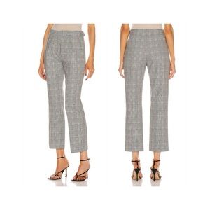 NEW Max Mara Fibra Prince Of Wales Check Pant (Sz 10) Straight Crop Trouser